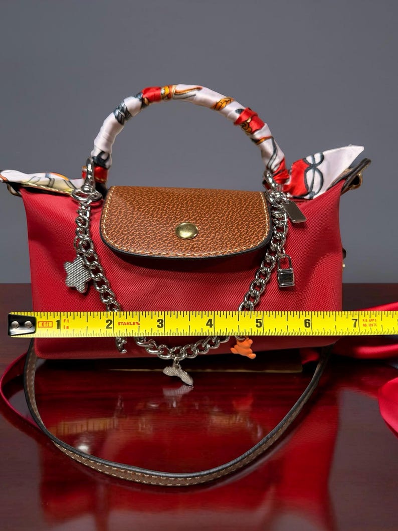 Mini Dumpling bag with Chain and Twilly