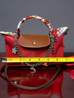 Mini Dumpling bag with Chain and Twilly
