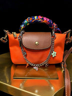 Mini Dumpling bag with Chain and Twilly