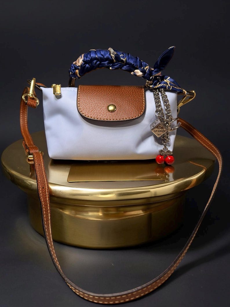 Mini Dumpling bag with Chain and Twilly