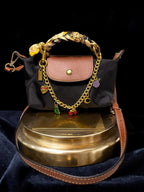 Mini Dumpling bag with Chain and Twilly
