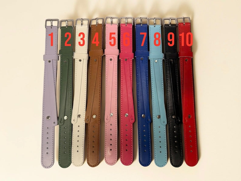 Custom Initial Leather Bracelet